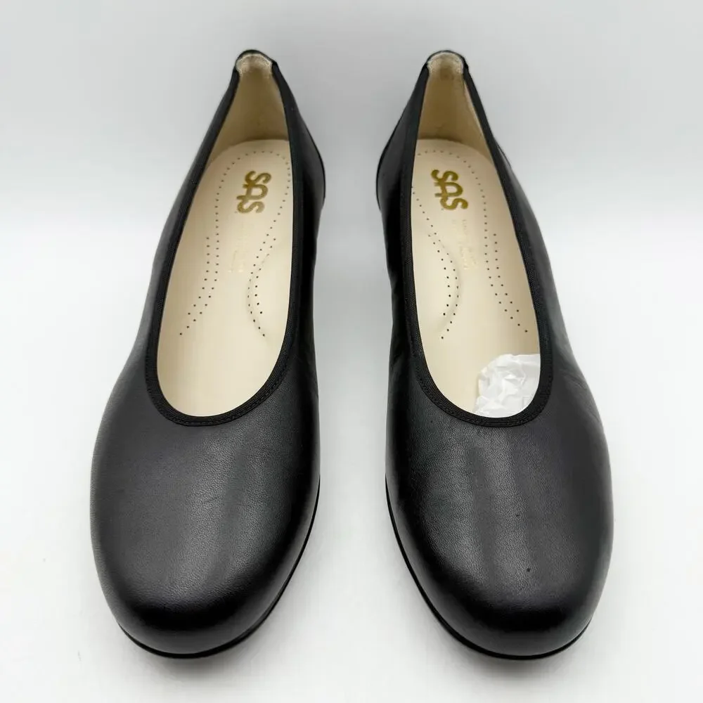 SAS Womens Milano Comfort Pumps US 10 WW Black Leather EUC - Picture 6 of 13